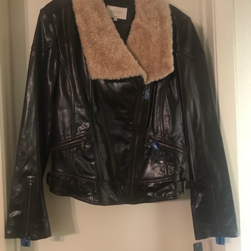 Laundry leather jacket